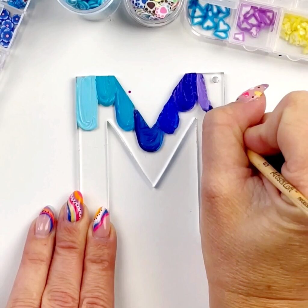 Acrylic Letter Keychain