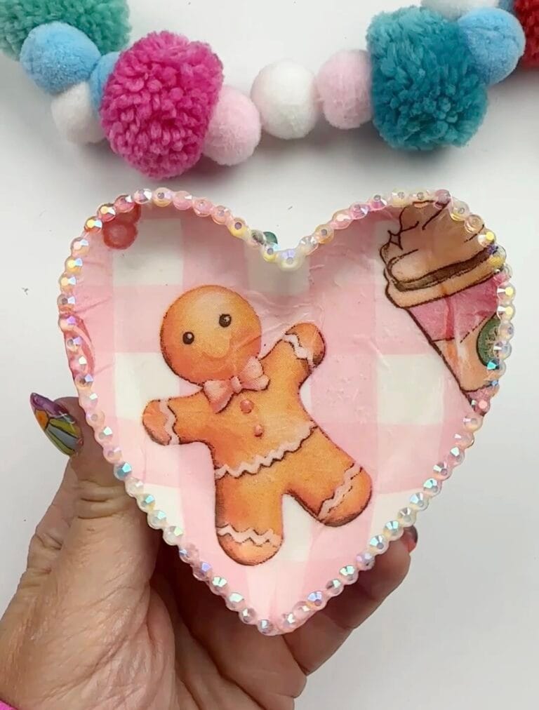 Christmas napkin decoupage craft