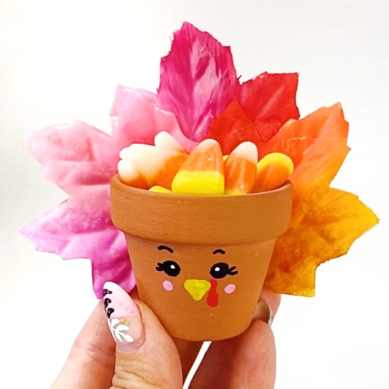Flower Pot Turkey Craft for Thanksgiving