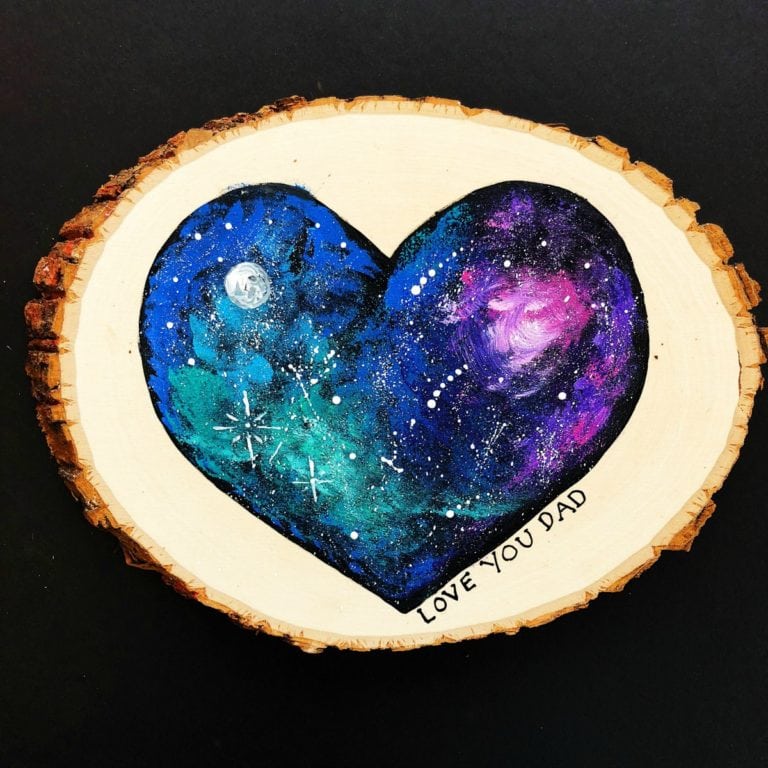 Handmade Father's Day Gift - Galaxy Painting Art