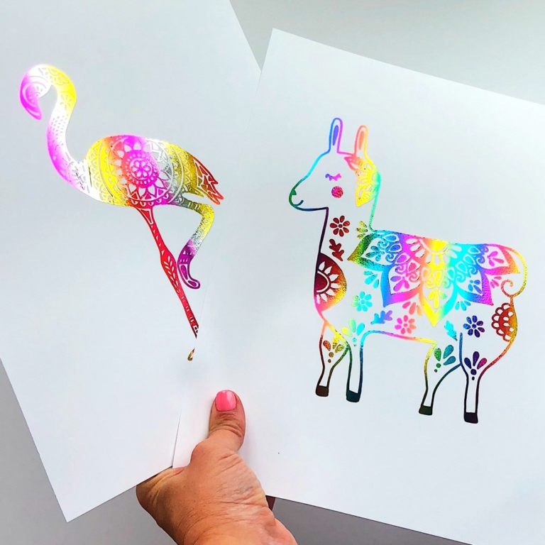 DIY Foil Art Prints