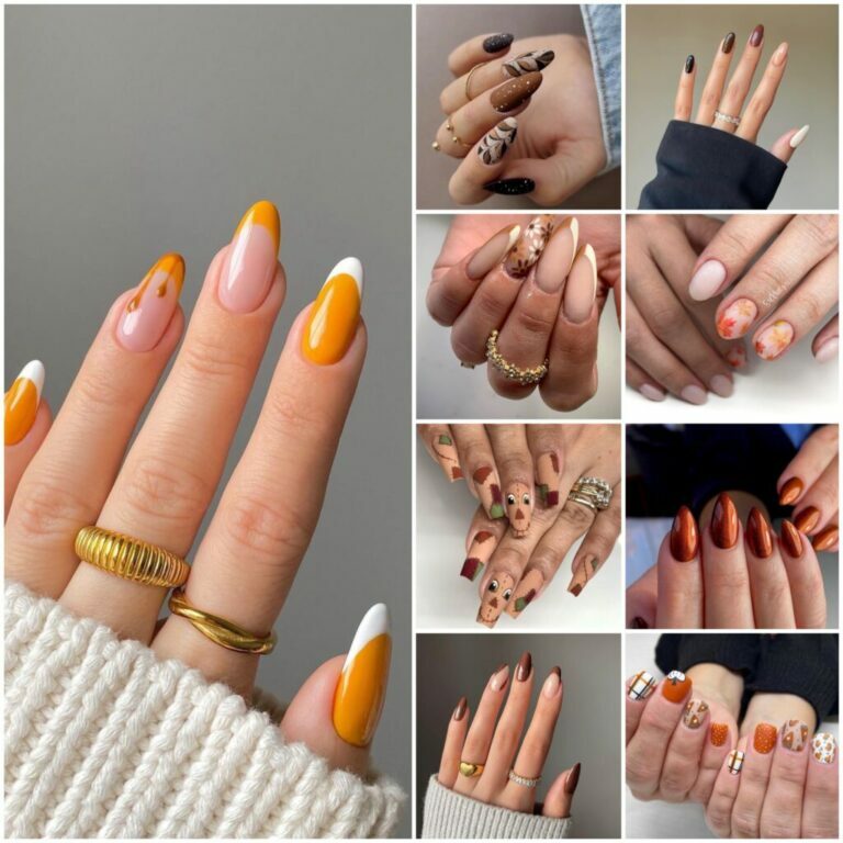 30+ Thanksgiving Nails and Color Ideas for the Holidays