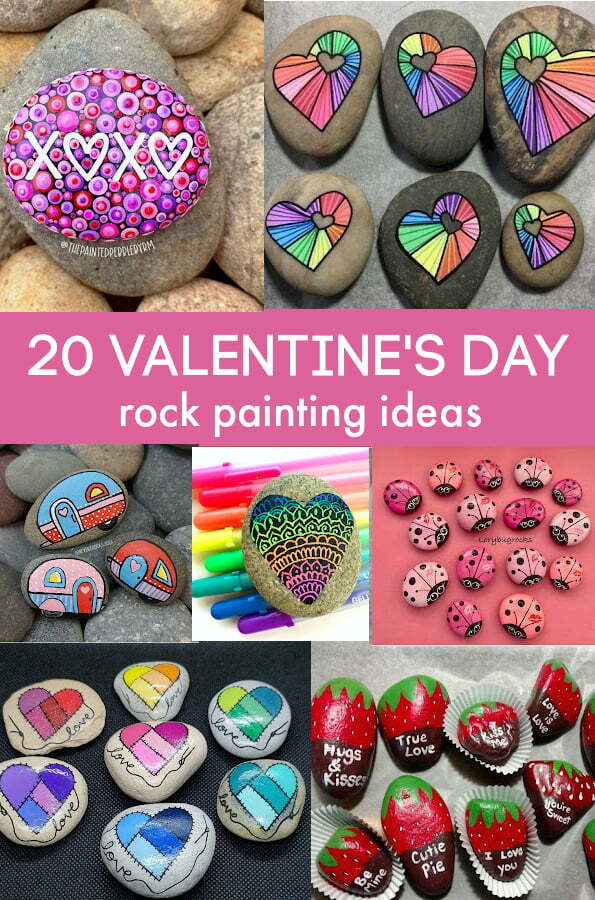Valentine's Day Rock Painting Ideas