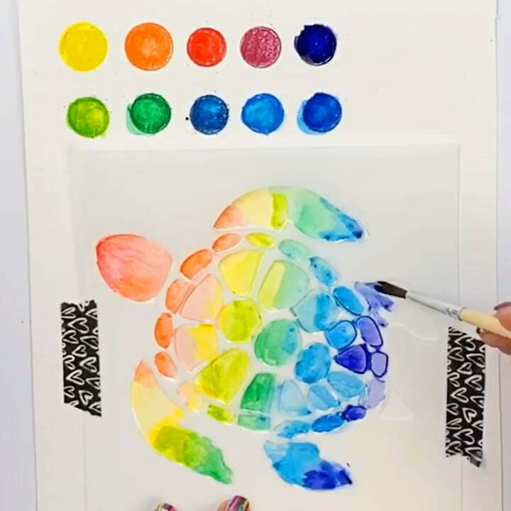 How to Turn Watercolor pencils into a Paint Palette