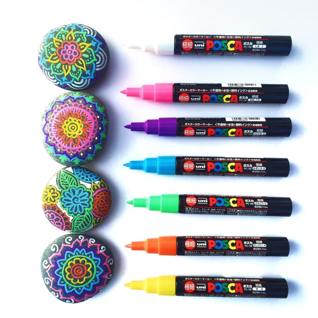 Supplies and Guide for Painting Rocks