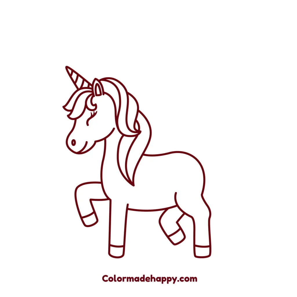 Step 9: The back legs are added